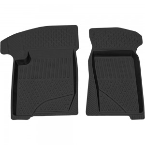 Салонный резиновый коврик REZKON для LADA Niva Travel-Chevrolet Niva передний ряд сидений, черный 1539040100