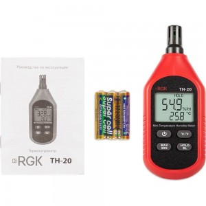 Термогигрометр RGK TH-20 с поверкой 778619