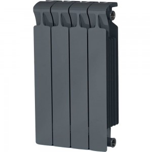 Биметаллический радиатор RIFAR 01 Monolit 500-4, титан RM50043/47012