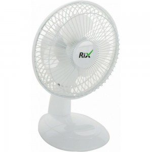 Бытовой настольный вентилятор RIX RDF-2200W, цвет белый, 25Вт 38216