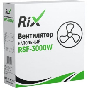 Напольный бытовой вентилятор RIX RSF-3000W цвет белый, 35Вт 33922