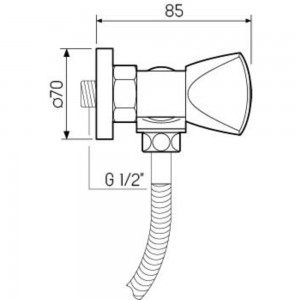 Смеситель для душа РМС SL119-003 