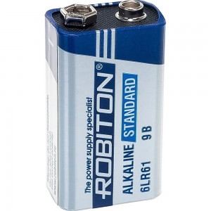 Элемент питания Robiton STANDARD 6LR61 9V BULK10, в упаковке 10 шт 13986