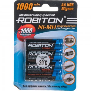 Аккумулятор ROBITON 1000MHAA-4 BL4 (4 шт.) 11883