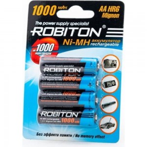 Аккумулятор ROBITON 1000MHAA-4 BL4 (4 шт.) 11883