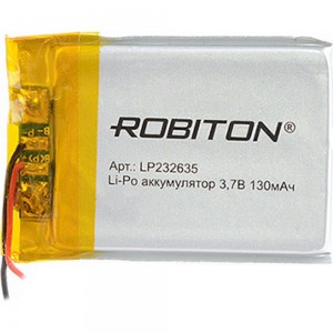 Аккумулятор ROBITON LP232635 3.7В 130mAh PK1 14068