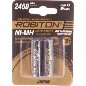 Аккумулятор ROBITON HR-3UTGX JAPAN 2450мАч BL2 (2шт) 15188