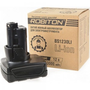 Аккумулятор BS1230LI (12 В, 3 Ач) для электроинструментов Bosch Robiton 16525