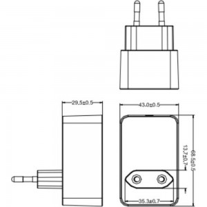 Адаптер/блок питания ROBITON IR12-24W 15697