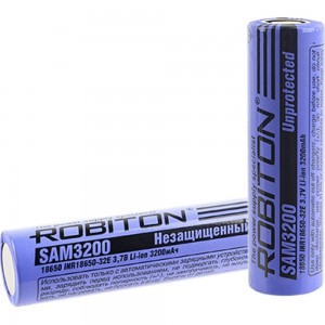 Аккумулятор Robiton SAM3200 Samsung INR18650-32E без защиты PK1 17660