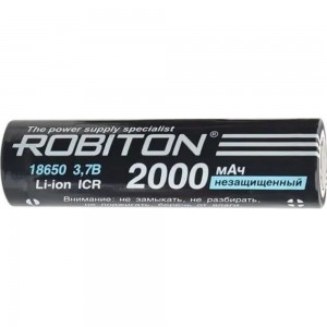 Аккумулятор ROBITON LI18650-2000NP- без защиты 15630