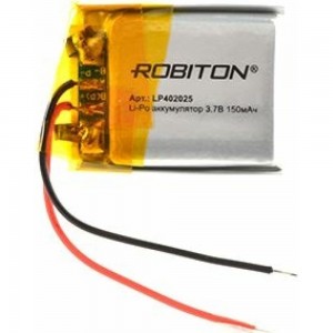 Аккумулятор ROBITON LP402025 3.7В 150мАч 14894