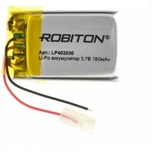 Аккумулятор ROBITON LP402030 3.7В 180мАч 14895