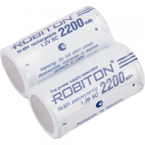 Аккумулятор Robiton 2шт. 2200MHSC-2 13795
