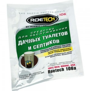 Средство 75 гр для обслуживания дачных туалетов и септиков Roetech 106а
