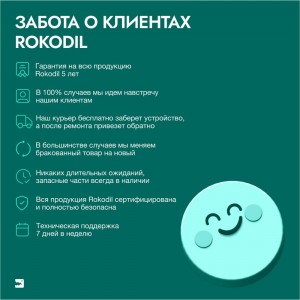 Аккумуляторная дрель-шуруповерт Rokodil Twist 2 Pro 18В/48Нм/2Ач 1045101