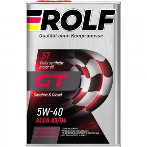 Моторное масло Rolf GT 5W-40 SN/CF 4 л 322229