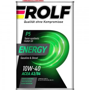 Моторное масло Rolf Масло Energy 10W-40 SL/CF 4 л 322227