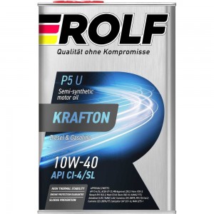 Моторное масло Rolf KRAFTON P5 U 10W-40 4л 322581