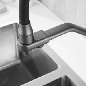 Смеситель для кухни ROSE с подключением к фильтру питьевой воды, темно-серый R558Y