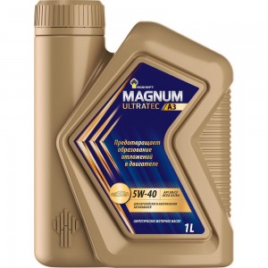 Моторное масло РОСНЕФТЬ Magnum Ultratec A3 5W-40 SN-CF синт. кан. 1 л 40816432