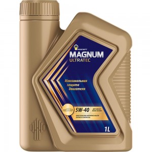Моторное масло РОСНЕФТЬ Magnum Ultratec 5W-40 SN-CF синт. кан. 1 л 40815432
