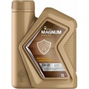 Моторное масло РОСНЕФТЬ Magnum Maxtec 5W-40 SL-CF п-синт. кан. 1 л 40814632