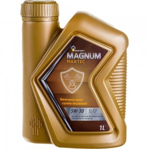 Полусинтетическое моторное масло Роснефть Magnum Maxtec 5W-30 SL-CF канистра 1 л 40814832