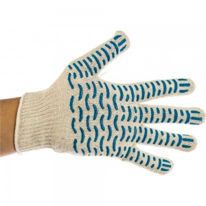 Трикотажные перчатки Россия ПВХ-покрытие Волна, 10 класс 67777