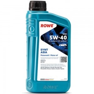 НС-синтетическое моторное масло Rowe HIGHTEC SYNT ASIA SAE 5W-40 20246-0010-99