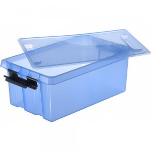 Контейнер с крышкой и клипсами Rox Box 10, серия HOME, прозрачно-голубой M-H10-00.06