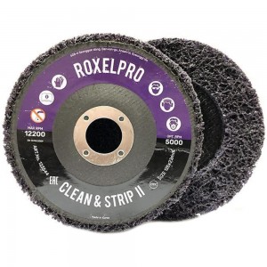 Круг зачистной на оправке пурпурный ROXPRO Clean&Strip II (115х13х22 мм) RoxelPro 123543
