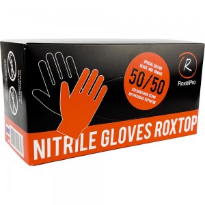 Нитриловые перчатки RoxelPro ROXTOP, размер L, 100 штук 721231