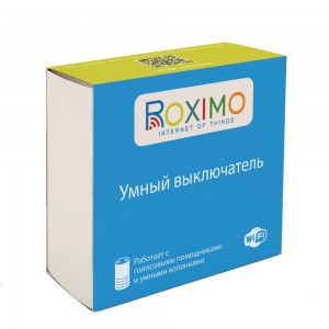 Умный двухкнопочный сенсорный выключатель Roximo белый SWSEN01-2W