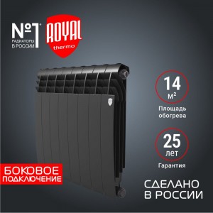 Радиатор Royal Thermo BiLiner 500/NoirSable - 8 секц. НС-1176313