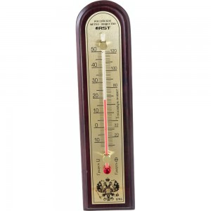 Спиртовой комнатный термометр RST, цвет махагон RST05937