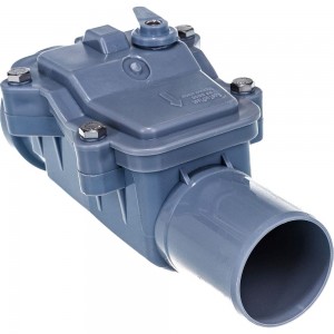 Обратный канализационный клапан RTP 50 мм, серый 11338