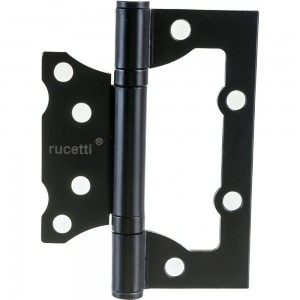 Стальная петля RUCETTI без врезки, черная RFH-100х75х2,5 BL 9012159