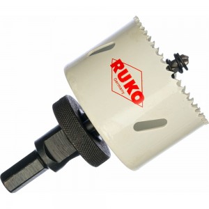 Набор коронок HSS-Co (19-64 мм) 9 шт. + 2 адаптера RUKO 126306