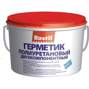 Полиуретановый герметик Рустил 2к, 12,5 кг, серый 61458331