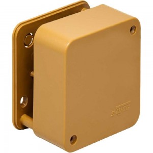 Распределительная коробка для открытой проводки Рувинил Тусо 79x79x32 мм 2 клеммников коричневая 65004К