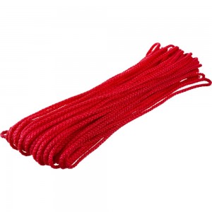 Высокопрочный цветной плетеный шнур Рыжий кот с сердечником, d 3 мм, 20 метров 082294