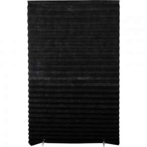 Самоклеящиеся шторы-плиссе Рыжий кот Skandi, размер 90x180 см, цвет черный 105047