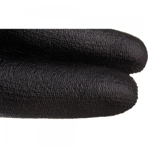 Нейлоновые перчатки с полиуретановым покрытием S. GLOVES TAXO черные, размер 07 31614-07