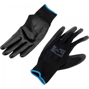 Нейлоновые перчатки с полиуретановым покрытием S.GLOVES TAXO черные, 10 размер 31614-10
