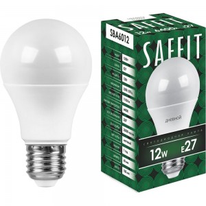 Светодиодная лампа SAFFIT SBA6012 Шар E27 12W 6400K 55009