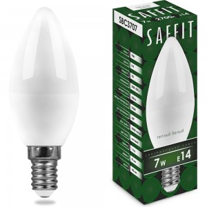 Светодиодная лампа SAFFIT SBC3707 Свеча E14 7W 2700K 55030