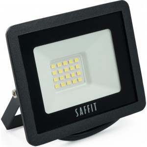 Светодиодный прожектор SAFFIT SFL90-20 2835SMD, 20W 6400K AC220V/50Hz IP65, черный в компактном корпусе 55064