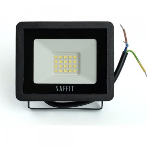 Светодиодный прожектор SAFFIT SFL90-20 2835SMD, 20W 4000K AC220V/50Hz IP65, черный в компактном корпусе 55075