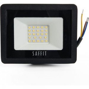 Светодиодный прожектор SAFFIT SFL90-30 2835SMD, 30W 4000K AC220V/50Hz IP65, черный в компактном корпусе 55076